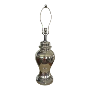 Mid Century Mercury Glass Jar Lamp