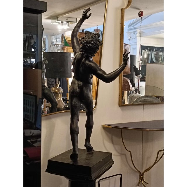 Unknown, Dancing Faun of Pompeii, 1950s, Bronze For Sale - Image 9 of 12