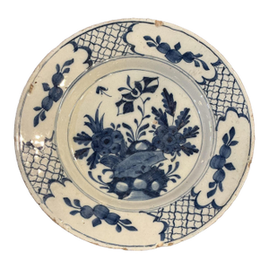 Delft Plate, Circa 1765