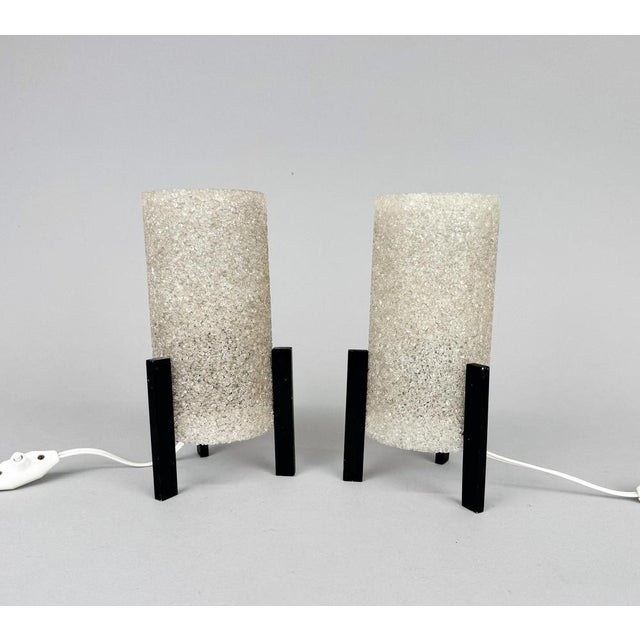 Wood Space Age Rockets Table Lamps, Germany, 1970s, Set of 2 For Sale - Image 7 of 11