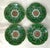 Beautiful set of antique hand decorated dessert plates . Brilliant colors, very little wear. Late19th-early 20th century.