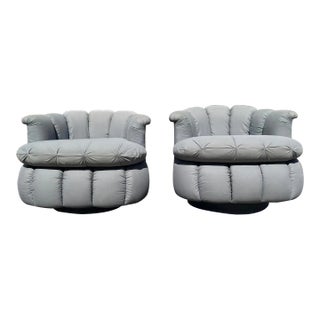 Postmodern Pouf Swivel Chairs For Sale