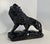Italian Artist, Art Deco Lion, 1930s, Black Polished Fired Clay For Sale - Image 3 of 11