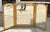 19th Century Antique Louis XVI Style Giltwood Tryptic Vanity Table Mirror For Sale - Image 5 of 5