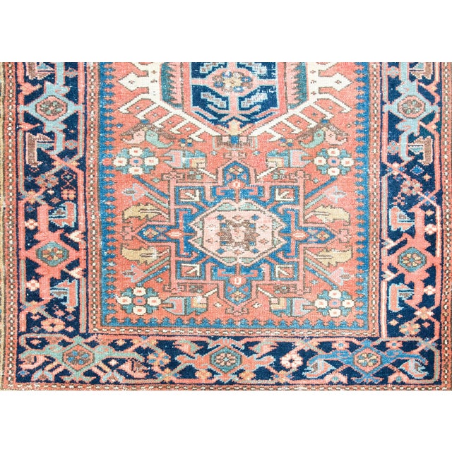 Early 20th Century Persian Heriz Rug For Sale - Image 12 of 16