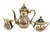 The Vintage Satsuma Blue & Gold Floral Tea Set is a beautiful and rare 15 piece set originating from China with a touch of...