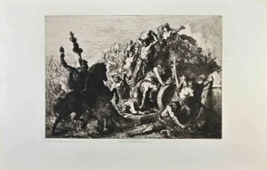 Francisco Lameyer y Berenguer, Les Cantabres, Etching, 1870s