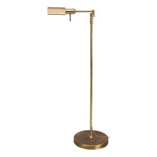 Brass Swing Arm Floor Lamp from Herda, 1980s For Sale
