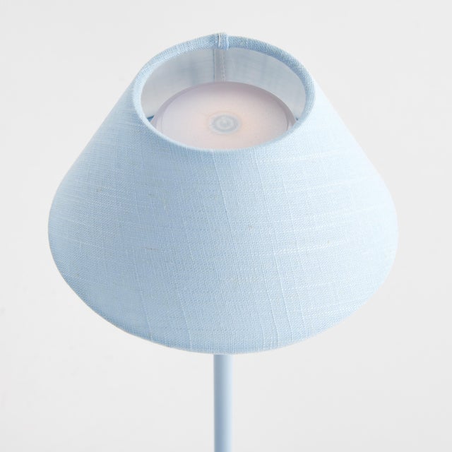 Kenneth Ludwig Chicago Alluna Cordless Led Lamp 14" - Light Blue For Sale - Image 4 of 9