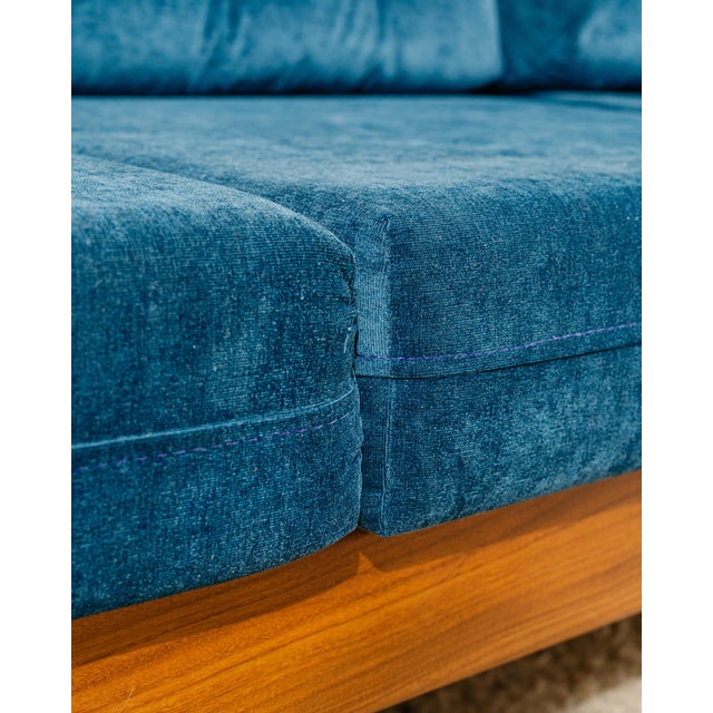 Wood Danish Extendable Three-Seater Sofa in Teak, 1970s For Sale - Image 7 of 8