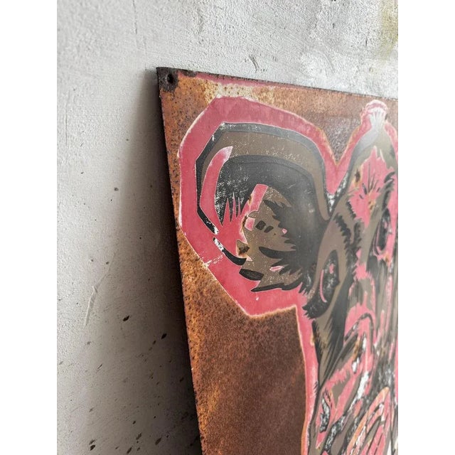 Vintage French Agricultural Advertising Sign For Sale - Image 10 of 13