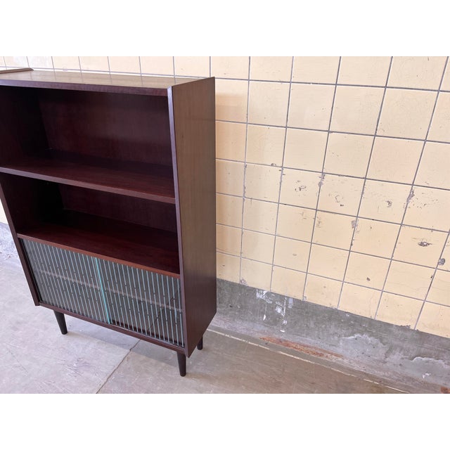 Danish Bookcase with Glass Display, 1960s For Sale - Image 4 of 9