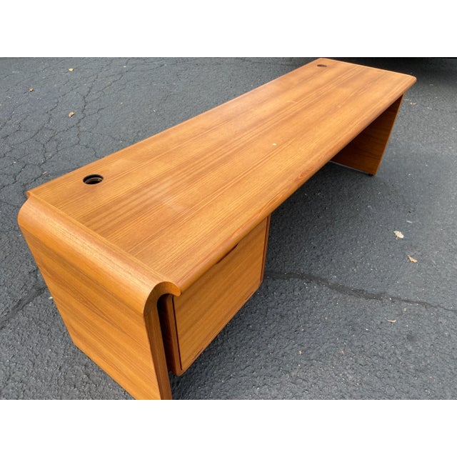 Wood 1990s Vintage Mid Century Modern Credenza For Sale - Image 7 of 12