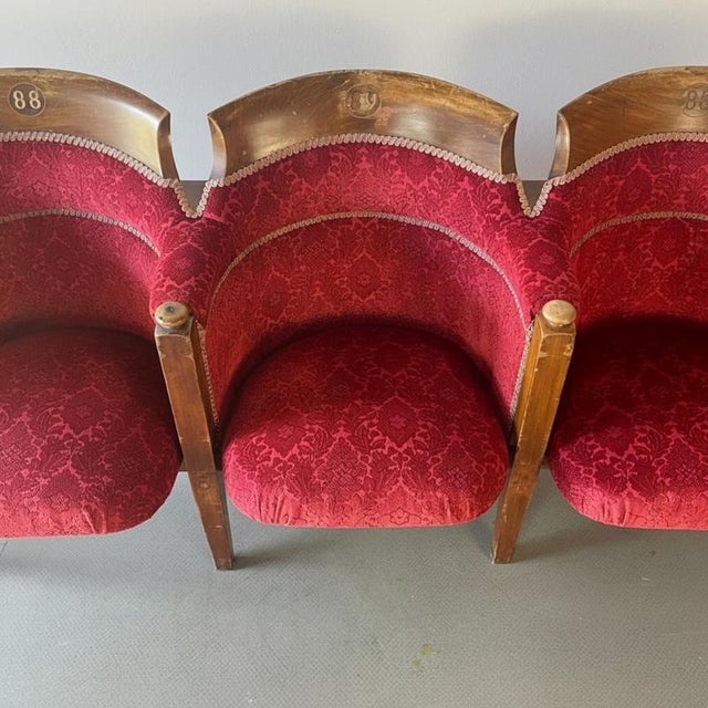 Victorian Theatre Seat Row from Theatre Royal Brighton For Sale - Image 3 of 14