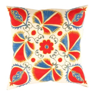 Pasargad DC Turkish Suzani Design Pillow For Sale