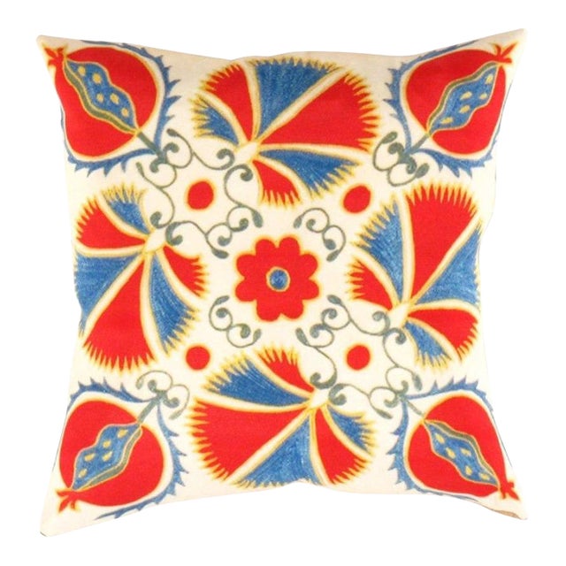 Pasargad DC Turkish Suzani Design Pillow For Sale