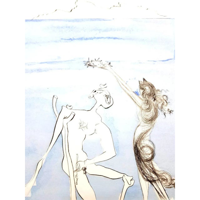 Salvador Dali - The Laurels of Happiness - Original Signed Engraving 1974 For Sale - Image 8 of 11