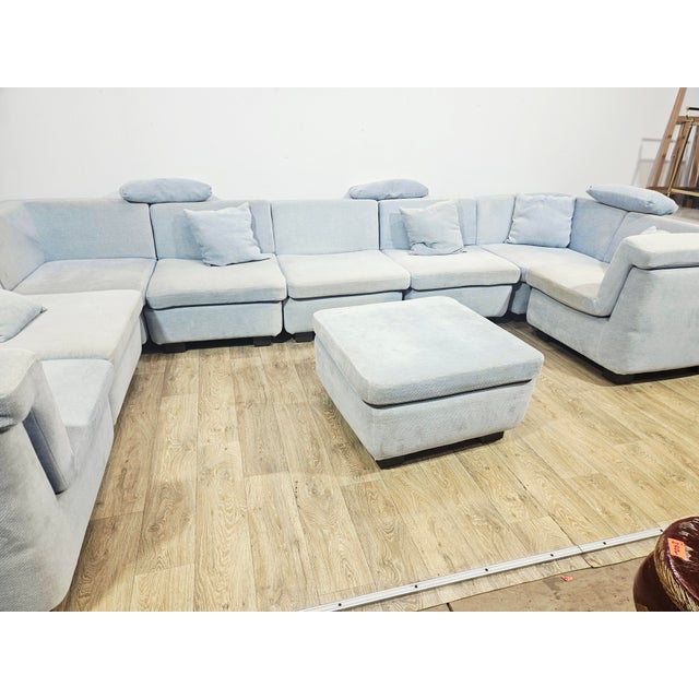 Modular Corner Sofa from Rolf Benz, 1970s, Set of 9 For Sale - Image 15 of 18