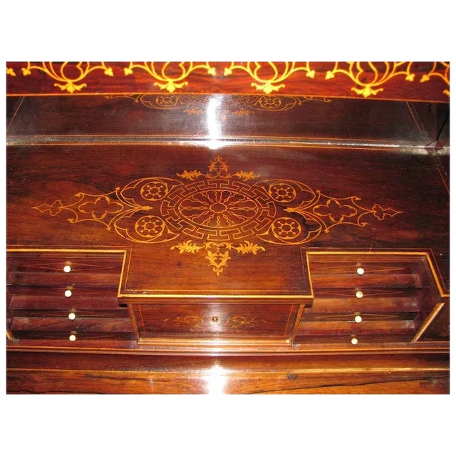 Wood Antique Rosewood Secretaire Abattant Circa 1825 For Sale - Image 7 of 9