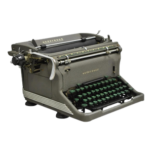 Vintage Underwood Rhythm Touch Art Deco Typewriter W/ Green Keyboard Circa 1950