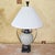 Late 20th Century Ashley Gavivi Style Crackle-Glaze Ceramic Urn & Bronze Scroll Table Lamp For Sale - Image 5 of 18