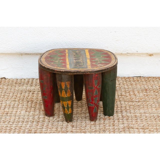 Nupe Ceremonial Carved Stool For Sale - Image 4 of 9