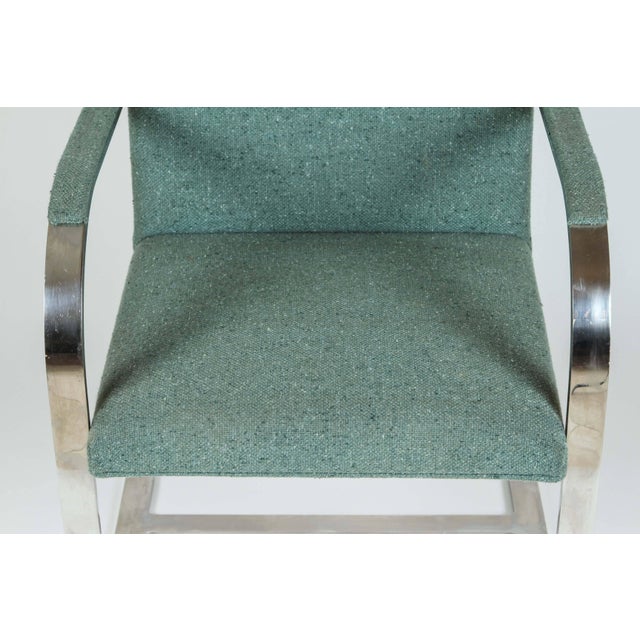 Blue Vintage Mid Century Mies Van Der Rohe Brno for Knoll Chair- a Pair For Sale - Image 8 of 10