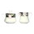 1980sMikasa “Charisma, Black” Porcelain Sugar Bowl & Creamer Set For Sale
