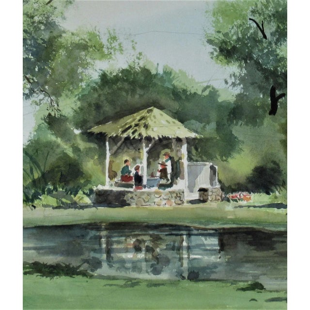Impressionist Jake Lee, The Gazebo For Sale - Image 3 of 6