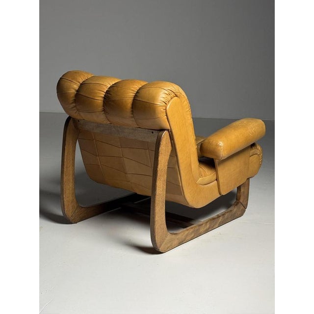 Animal Skin Vintage Italian Armchairs in Leather, 1970, Set of 2 For Sale - Image 7 of 18