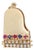 14k Solid Yellow Gold Pearl and Multicolor Gemstone Piano Charm Pendant For Sale