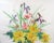 Vintage Original E. G. Bengert Watercolor Painting of Wildflowers in a Vase For Sale - Image 4 of 8