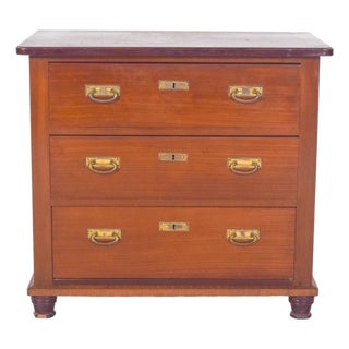 Vintage Portuguese Chest of Drawers with Crochet, 1920s For Sale