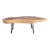 One Slab Living Edge Coffee Table With Black Iron Legs 51 For Sale