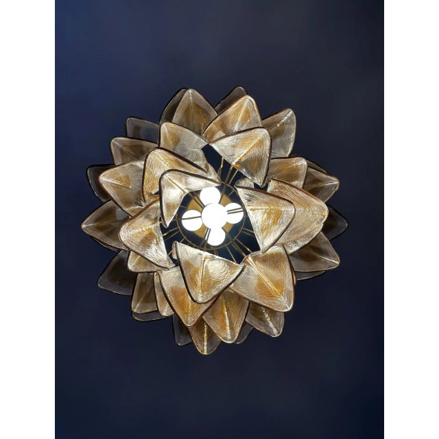 2020s Italian Murano Chandelier Amber Glass – 41 “Swallows” Amber Glass For Sale - Image 5 of 12