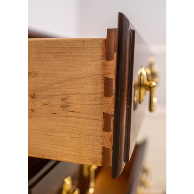 1970s Harden Cherry 4 Drawer Chest Nightstand For Sale In Philadelphia - Image 6 of 16