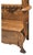 Antique American Tiger Oak Hall Tree With Carved Crest, Beveled Mirror & Storage Bench, C. 1900 For Sale - Image 10 of 18