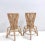 Postmodern Vintage Round Bamboo Stools from Tito Agnoli, 1960s, Set of 2 For Sale - Image 3 of 14