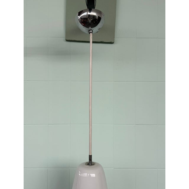 Mid-Century Modern Murano Glass Pendant Lamp attributed to Massimo Vignelli for Venini, 1950s For Sale - Image 3 of 14