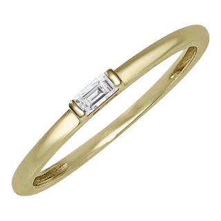 Atelier All Day Diamond Baguette Ring, Size 7 For Sale