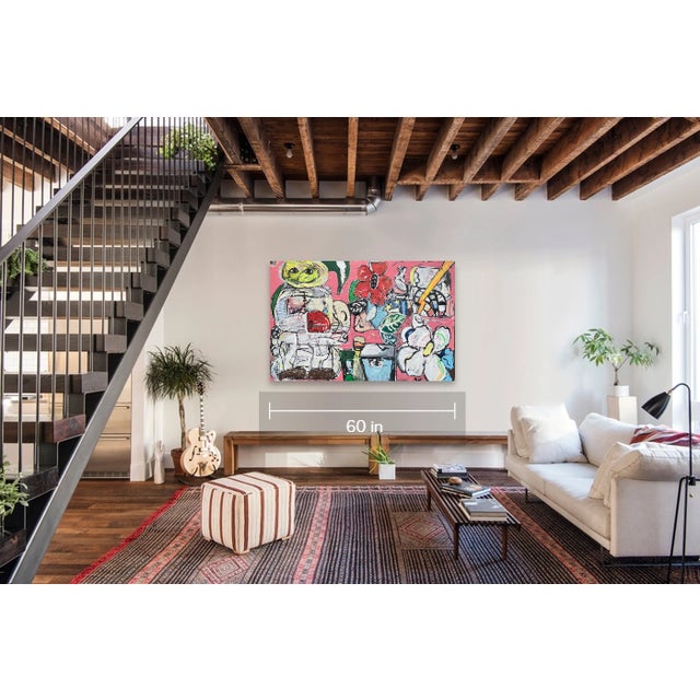 Early 21st Century Scott Harper Mixed Media Painting titled “M83” 40 x 60 2024 For Sale - Image 5 of 11