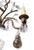 Metal 1980s French Baguès Style Rock Crystal, Smoky Quartz & Parrot Sconces - Pair For Sale - Image 7 of 10