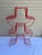 Vintage Mid-Century Atomic Pagoda Nine Tier Metal Stand - Newly Painted Red For Sale In Mobile - Image 6 of 6