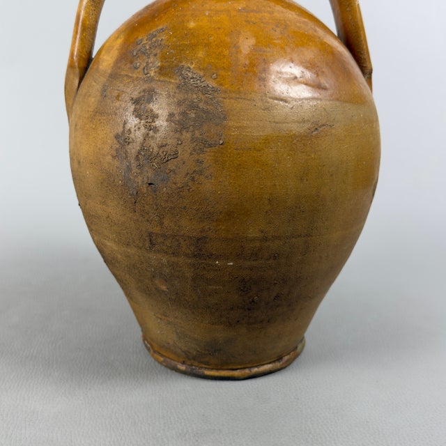 Brown Quartara Vase in Glazed Terracotta from Artigianato Italiano, 1900s For Sale - Image 8 of 11