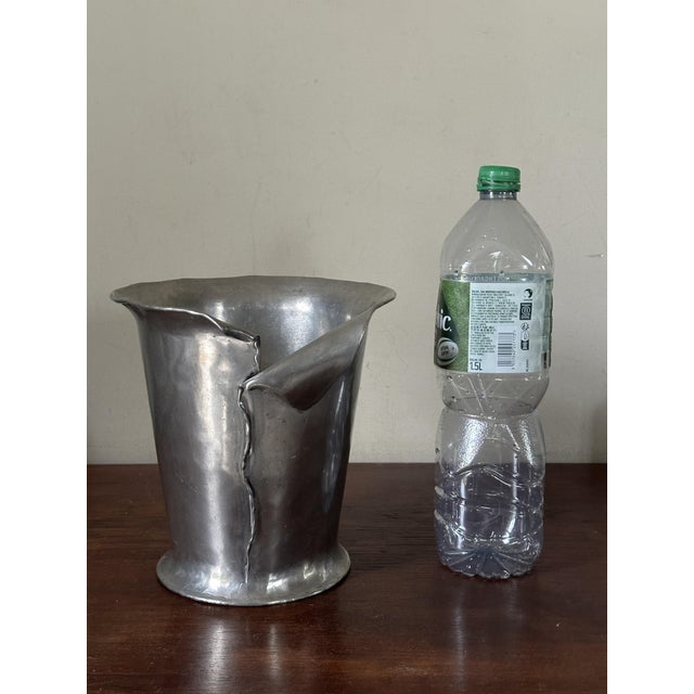 Pewter Champagne Bucket Cooler by Jean Goardere, 1970s For Sale - Image 14 of 16