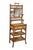Victorian Antique English Victorian Bamboo & Rattan Mirrored Etagere Shelf Stand Boho Chic For Sale - Image 3 of 18