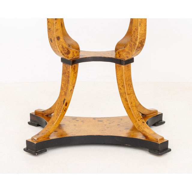 Biedermeier Biedermeier Burlwood Sewing Tables, Pair For Sale - Image 3 of 10