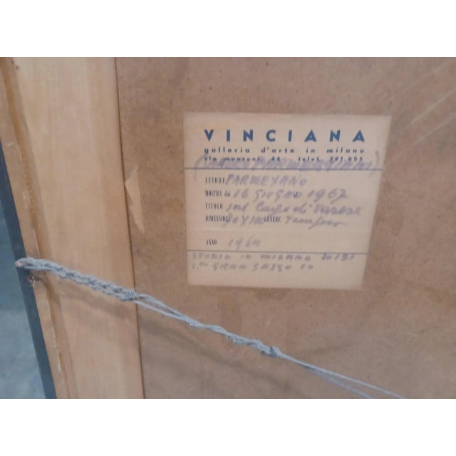 Vintage Framed Pastel Drawing Signed Parmeyano For Sale In West Palm - Image 6 of 8