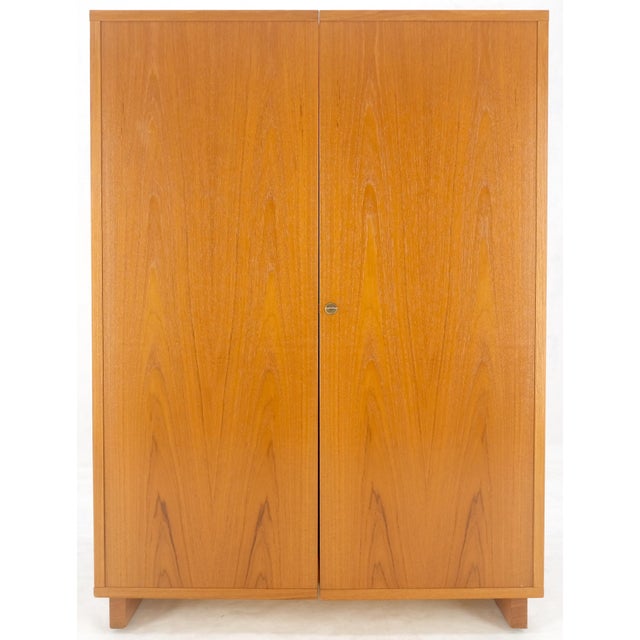 Brown Danish Mid Century Teak Box Wooton Folding Desk Writing Table File Cabinet For Sale - Image 8 of 12