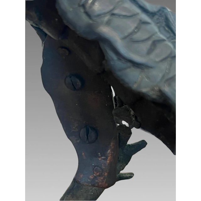 Antique Koro Dragon Japanese Lamp, Cast Bronze, Meiji Period C1900 (Okimono) For Sale - Image 14 of 15